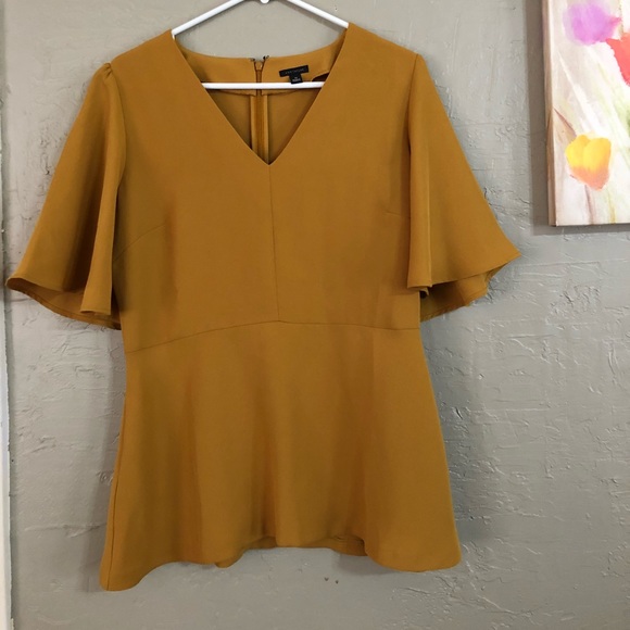 Ann Taylor Tops - Ann Taylor Mustard Blouse